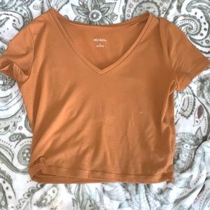 Crop top brown tight
